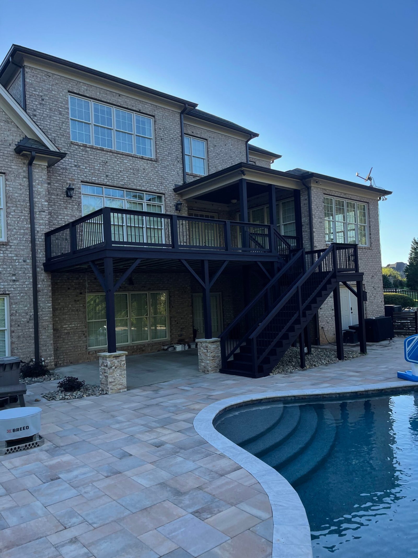 Custom Deck and outdoor staircase